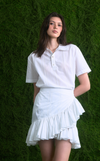 SAN REMO POLO - WHITE COTTON STRIPES