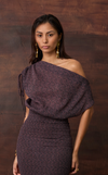 ATTA TOP - PURPLE CHEVRON