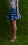 VALLETA SKIRT - BLUE TWILL