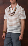 SAN REMO POLO - OFF WHITE LACE w/Emblem 1