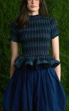 APULIA TOP - GREEN TARTAN (PRE ORDER)