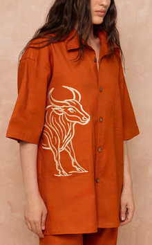  IAGO POLO w/ EMBROIDERY - SAFFRON