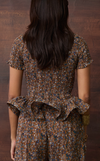 APULIA TOP - BROWN FLORAL