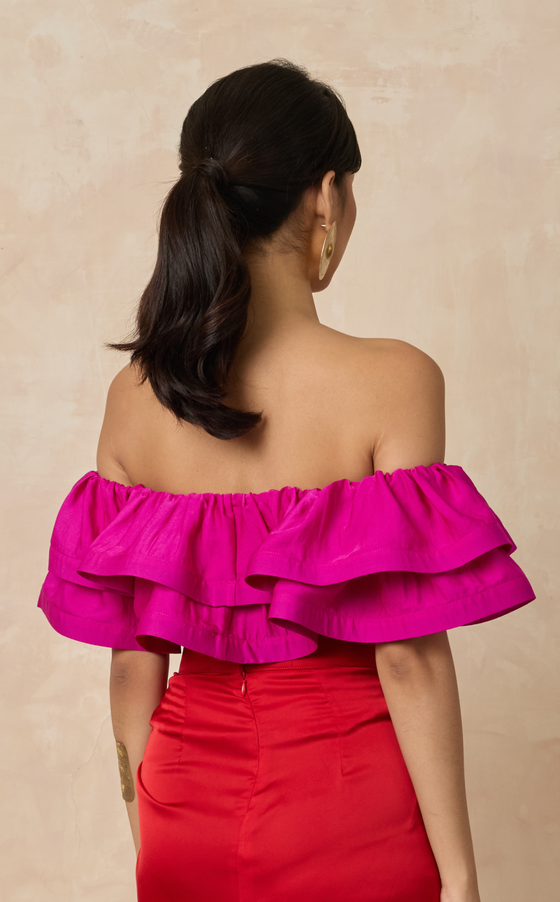 IBIZA TOP - BOUGAINVILLEA