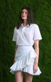 SAN REMO POLO - WHITE COTTON STRIPES