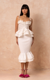VENEZIA MIDI SKIRT -  WHITE