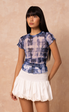 ARA TOP - BLUE TIE DYE