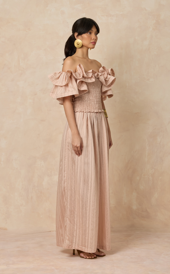 PALERMO PANTS - BLUSH STRIPES