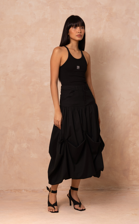 NIAGARA SKIRT - BLACK