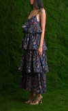 ACAPULCO MAXI DRESS - BLUE PEACH PAISLEY