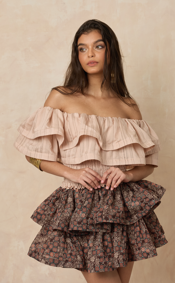 IBIZA TOP 2.0 - BLUSH STRIPES