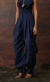 SULU PANTS - NAVY PINSTRIPES