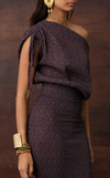 ATTA TOP - PURPLE CHEVRON