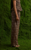 BALI PANTS - GREEN & BROWN PAISLEY