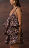 ACAPULCO MINI DRESS - PURPLE PAISLEY