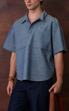 LUANG PRABANG TOP - DENIM CHAMBRAY
