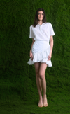 SAN REMO POLO - WHITE COTTON STRIPES