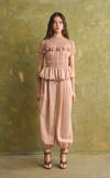 MATERA TOP - BLUSH STRIPES