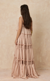 MAGAYON DRESS - BLUSH STRIPES (PRE ORDER)