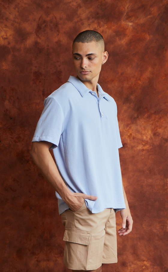 SAN REMO POLO - LIGHT CYAN