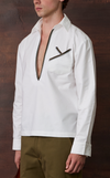 NEPAL SHIRT - WHITE OXFORD