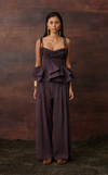 BALI PANTS - PURPLE CHEVRON