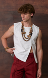 YILMAZ TOP - WHITE OXFORD