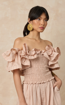  ISADORA TOP - BLUSH STRIPES