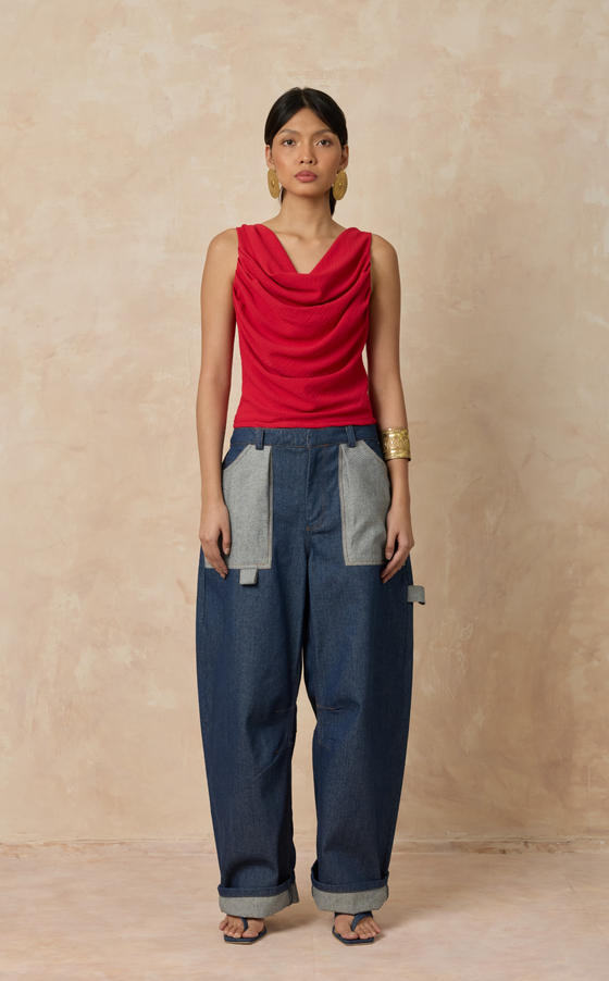 ANTALYA TOP - SCARLET