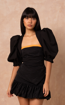  BILBAO BOLERO - BLACK DOTTED