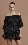 BOGOTA TOP - VINTAGE BLACK FLORAL