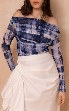  FREYJA TOP -  BLUE TIE DYE (PRE ORDER)