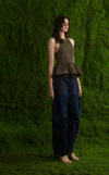 BIRA TOP - GREEN MICRO FLORAL
