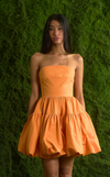 ANNAPURNA DRESS - ORANGE SEERSUCKER (PRE ORDER)