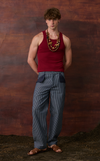 TONIO TANK TOP - GARNET w/ EMBROIDERY