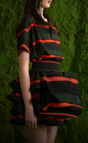 SAN REMO POLO - GREEN-ORANGE STRIPES