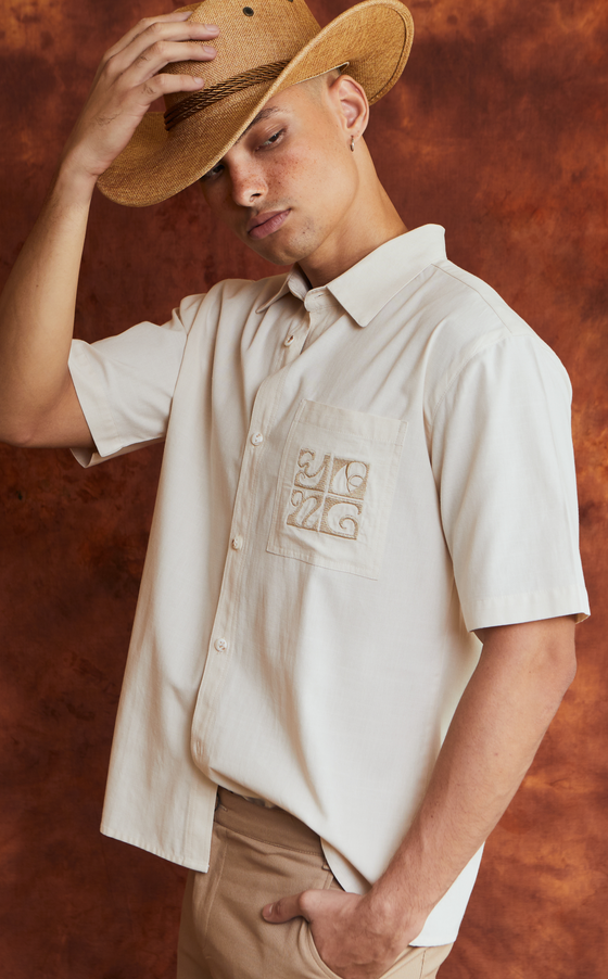 IAGO POLO - CREAM LINEN