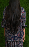 JAIPUR TOP - BLUE PEACH PAISLEY