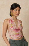 CATALAN TOP - PINK FLORAL (PRE ORDER)
