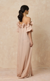 VIERA LONG DRESS - BLUSH STRIPES