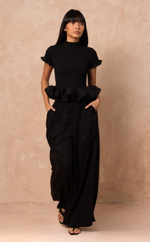  PALERMO PANTS - BLACK TWILL