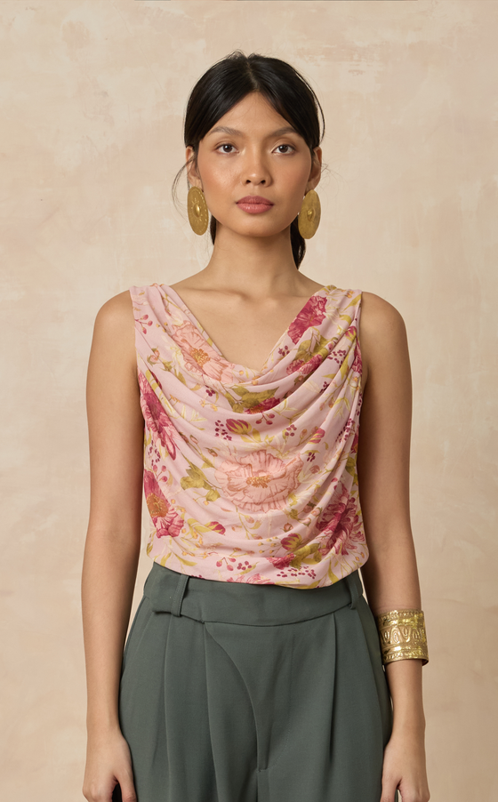 ANTALYA TOP - PINK FLORAL
