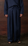 BAGAN PANTS - NAVY PINSTRIPES