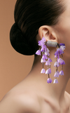 GUITA PURPLE FLORAL EARRINGS