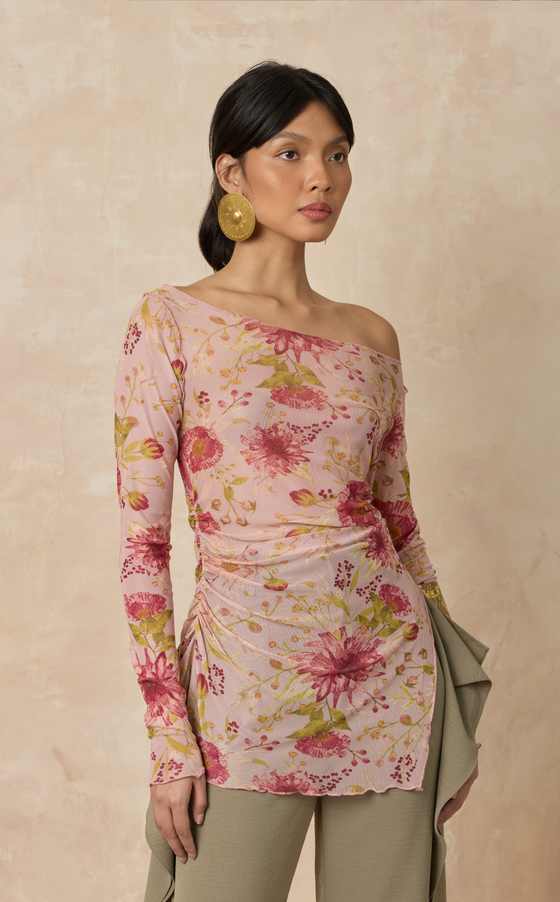 KORA TOP -  PINK FLORAL (PRE ORDER)