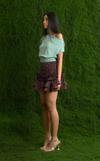 VALLETA SKIRT - VERMILION GREEN LOTUS