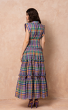 AKITA LONG DRESS - PURPLE PLAID (PRE ORDER)