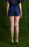 CITA SKORT - BLUE TEXTURED STRIPES