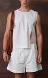 YILMAZ TOP - WHITE OXFORD