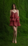 ACAPULCO MINI DRESS - PETAL ABSTRACT